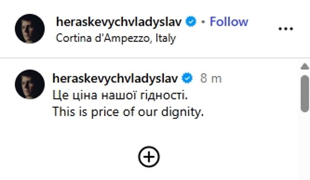 Heraskevych¿S Immediate Response Was To Post On Social Media: ¿This Is The Price Of Our Dignity'