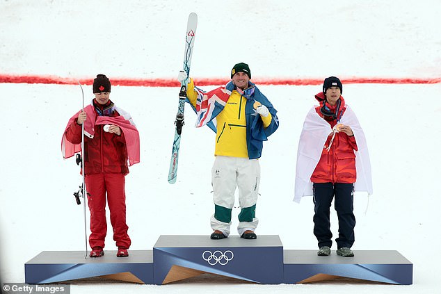 The Aussie Skier (Pictured Middle) Beat Out Mikael Kingsbury (Pictured Left) Who Is Widely Regarded As The Sport's Goat