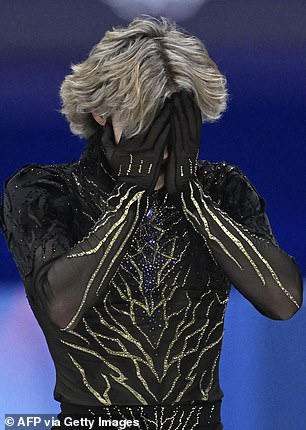 An Emotional Malinin Covered His Face