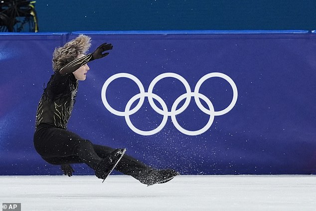 The American Fell Multiple Times Throughout His Free Skate Program In The Men's Single Skating