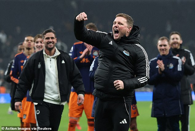 At Tottenham Came Reassurance Of A Team Fighting For Howe And The Badge, And A Moment After When Bruno Guimaraes And Kieran Trippier Pushed Their Boss Towards The Away Fans