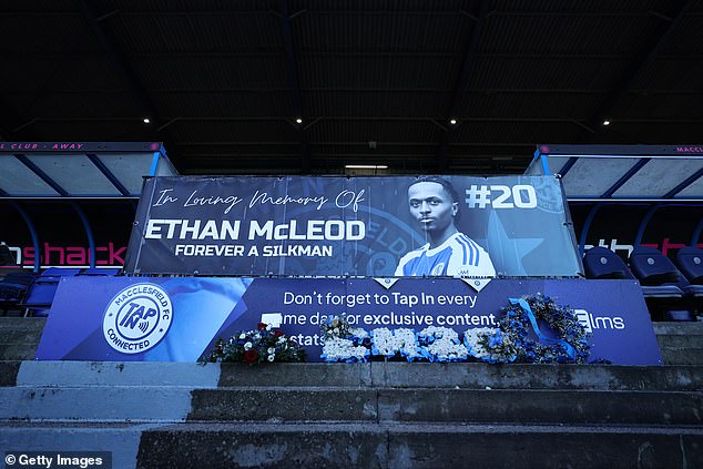 The Tribute To Ethan Mcleod, The Macclesfield Player Who Tragically Lost His Life In A Car Crash In December