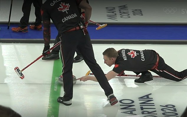 In One Moment, Kennedy Appeared To Still Be Making Contact When The Stone Hit The Line