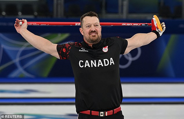 Canada Ultimately Emerged With An 8-6 Win. Kennedy's Teammate Ben Hebert Is Pictured