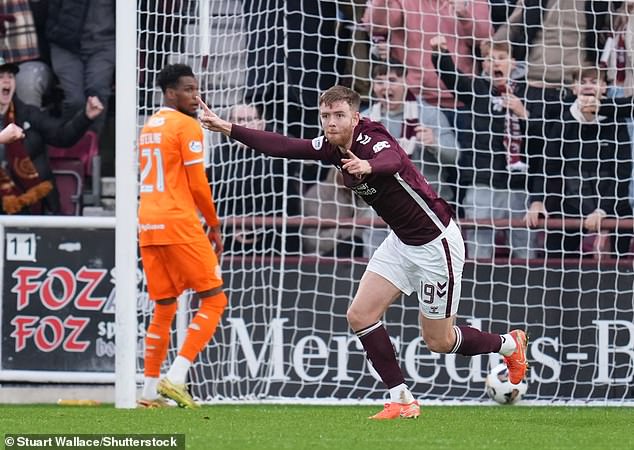 Defender Stuart Findlay Netted Against Rangers In December's 2-1 Victory At Tynecastle