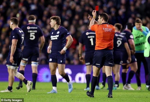 The Red Card Capped Off A Nightmare For Half For England, Who Were Already 24-10 Down