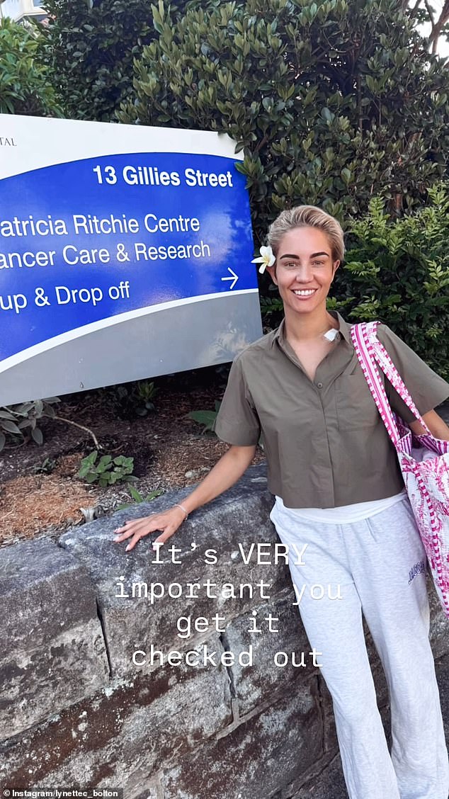 Bolton (Pictured Outside Hospital) Found A Lump In Her Right Breast On November 26