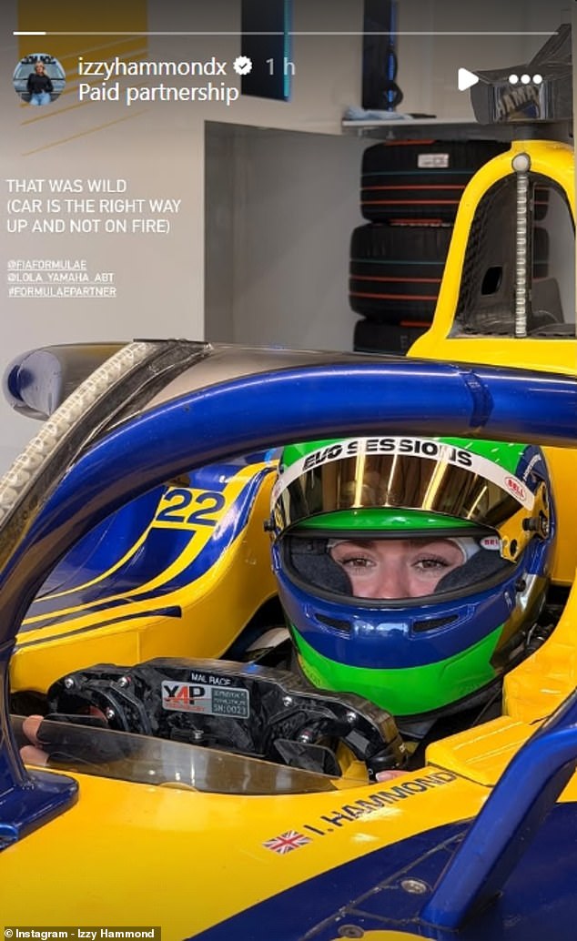 Izzy Appeared To Enjoy The Experience, Although At One Point She Screamed: 'F***, This Is Scary'