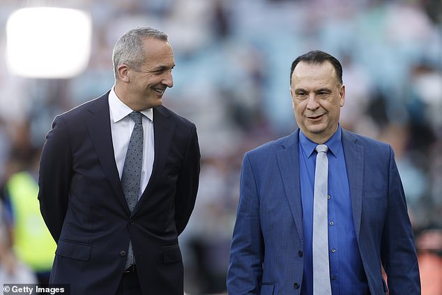 Nrl Ceo Andrew Abdo (Pictured Left) And Arlc Chairman Peter V'landys (Pictured) Are Continuing To Showcase Rugby League To The World