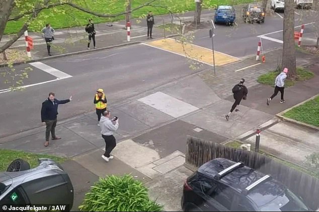 Voss Managed To Tackle One Of The Offenders And Make A Dramatic Citizen's Arrest