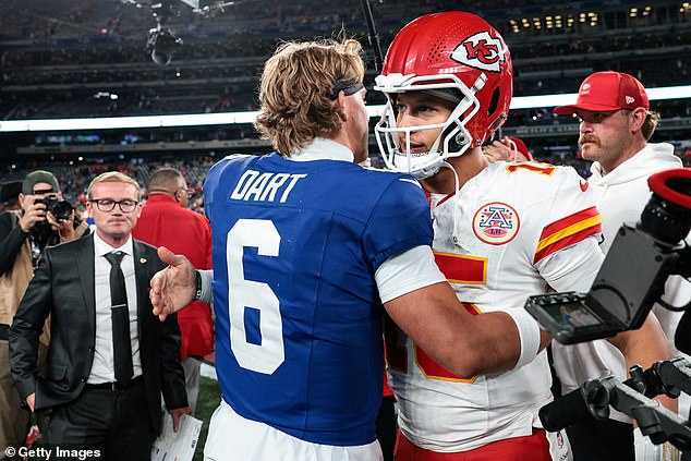 Dart Has Spoken With Both Mahomes (Pictured Together) And Kelce About His Incoming Oc