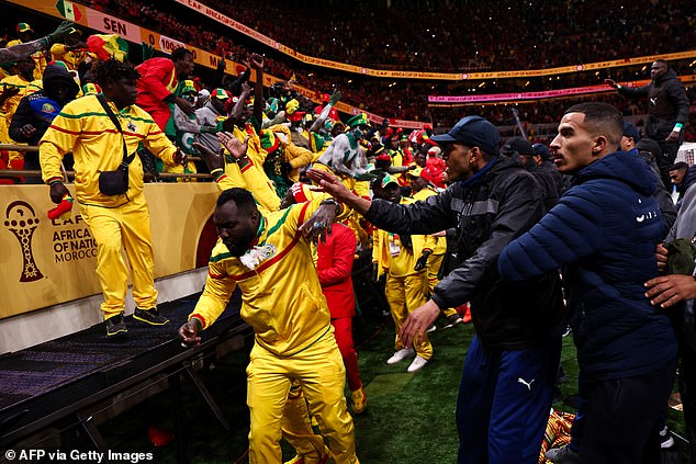 There Were Angry Clashes Between The Riot Police In The Stadium In Rabat