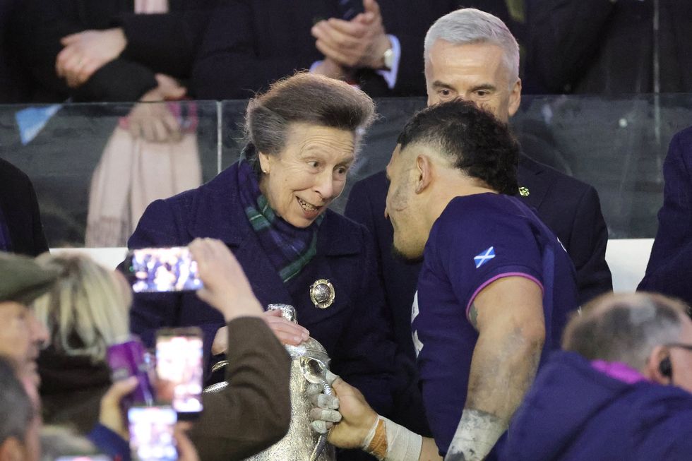 Princess Anne And Sione Tuipulotu