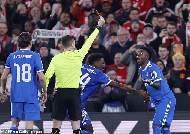 Vinicius Was Booked After Seemingly Antagonising The Crowd When Celebrating His Opener