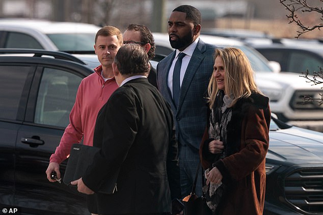 Sherrone Moore Arrives For A Court Date Before District Judge J. Cedric Simpson In Pittsfield Township On Tuesday. Simpson May Have Given Moore A Lifeline Tuesday