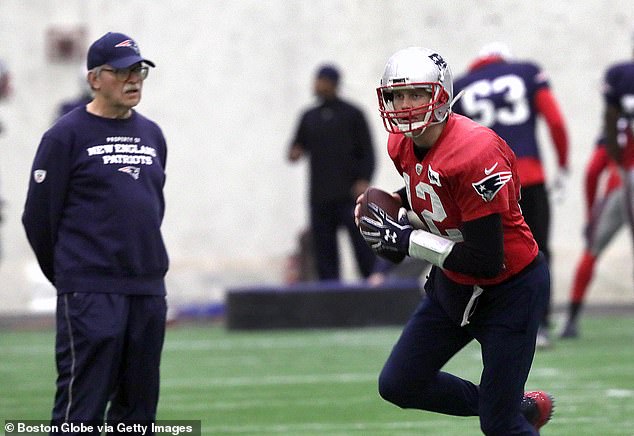Ernie Adams Is Seen Watching Tom Brady Practice With The Patriots In 2018