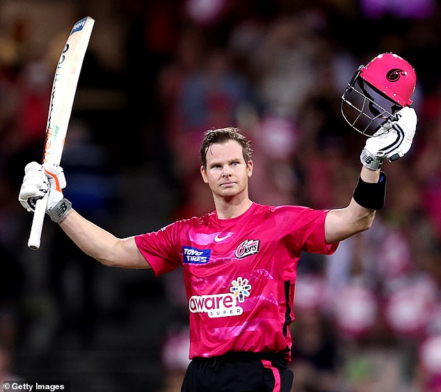 Steve Smith Was One Of The Most In-Form When Swinging The Willow In The Recent Big Bash (Pictured, After Scoring A Century For The Sydney Sixers)