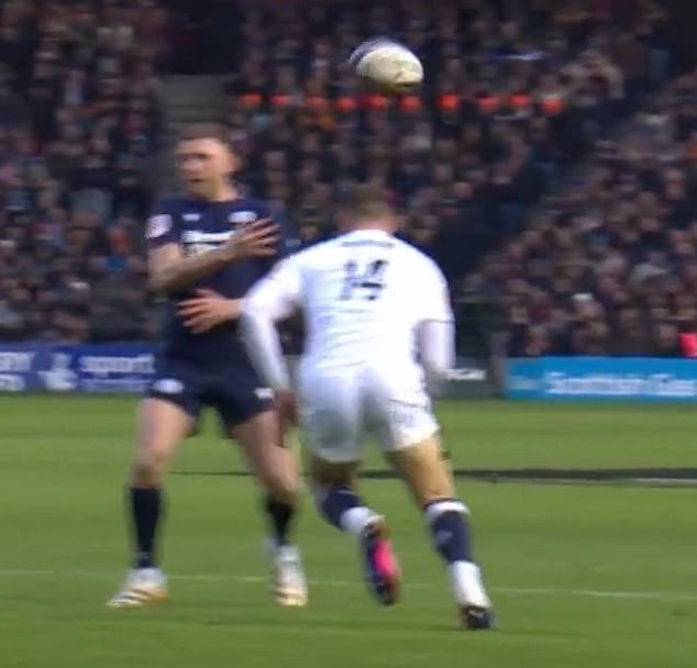 ... It Was An Incredible Piece Of Skill Which Led To Huw Jones' First Try In The Murrayfield Victory