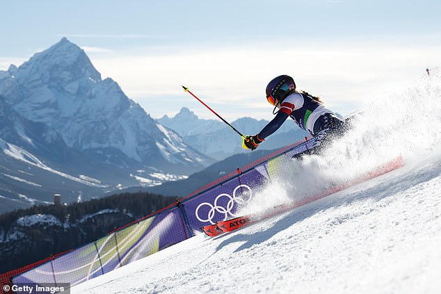 Shiffrin Finished Almost A Second Quicker Than Germany's Lena Durr To Claim Her Gold Medal