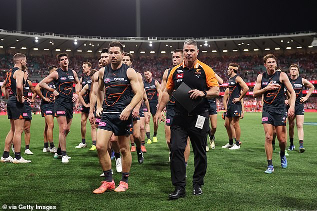 The Footy Boss Has Since Lifted The Lid On What Was Going On Behind The Scenes, Stating That His Captain, Greene (Front-Left) Had Urged Him To Go Hard On The Playing Cohort To Get His Players Motivated