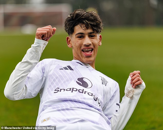 Gabriel Has Been Nicknamed 'Kid Messi', And Became The Youngest Player Ever To Represent United's Under 18S In April Last Year At The Age Of Just 14, Scoring Twice On Debut Against Leeds