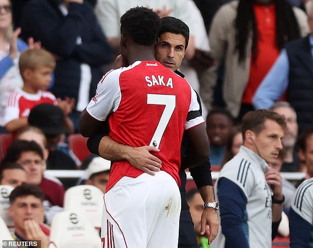 Mikel Arteta Has Chosen Saka To Be His Captain In The Absence Of The Injured Martin Odegaard