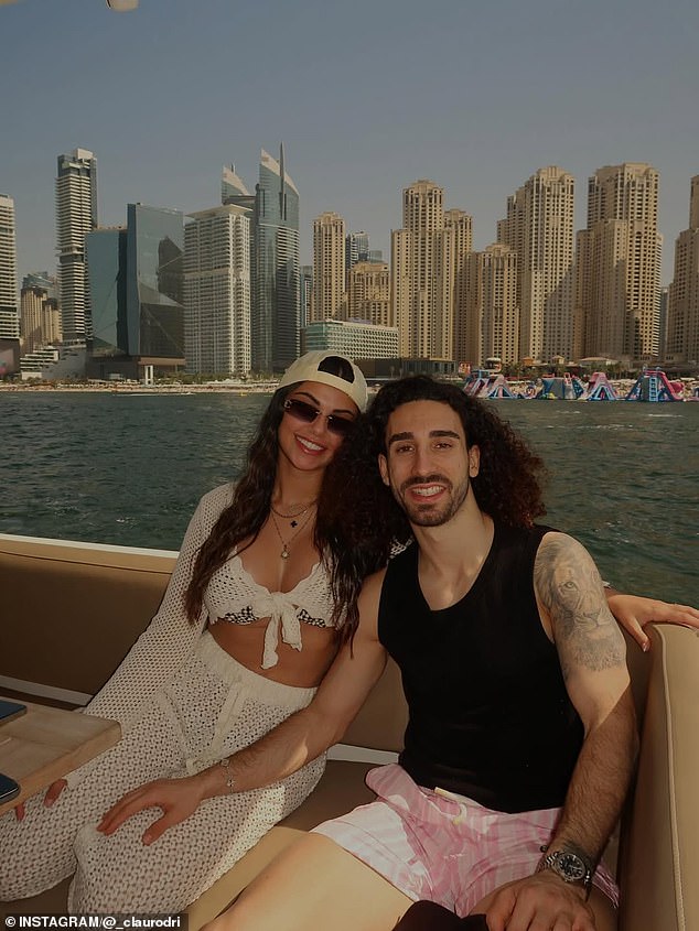 Marc Cucurella Also Enjoyed Time In The Sun In The Middle East With Wife Claudia Rodriguez