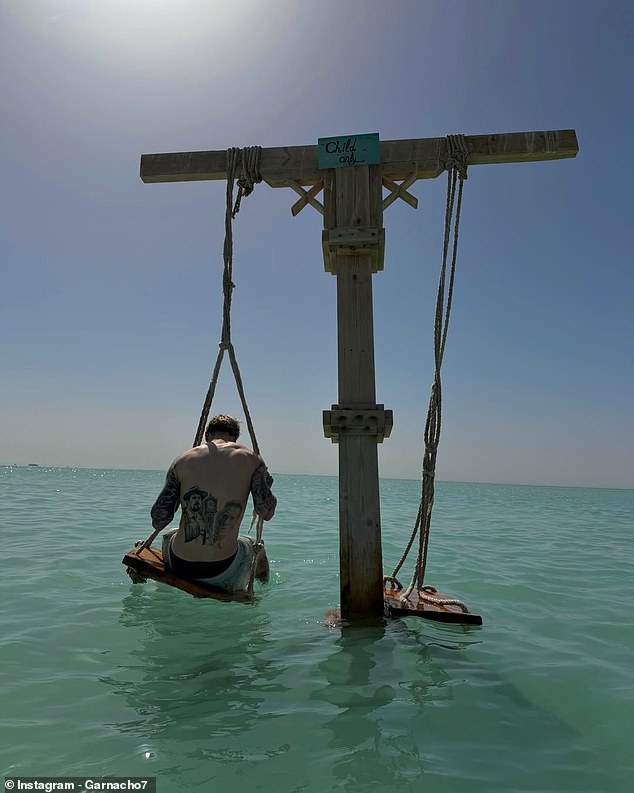 The Winger Also Took A Dip In The Sea In What Appeared To Be Searing Hot Temperatures In Egypt