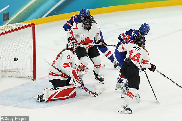 The Americans Tied The Proceedings With A Goal From Veteran Olympian Hillary Knight (21)
