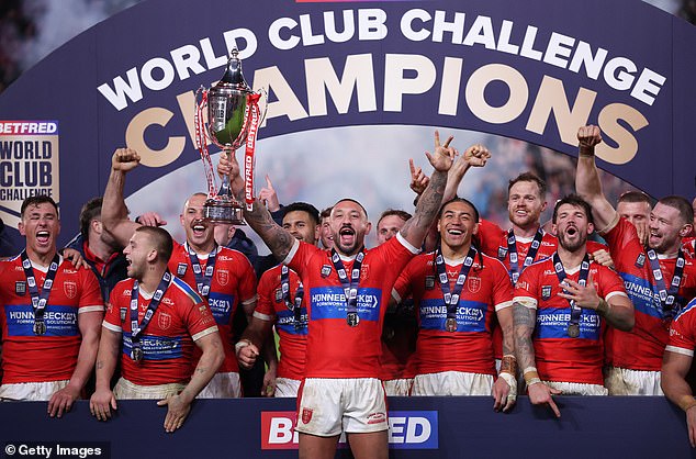 It Was The First Time That Hull Kr Had Won A World Club Champions Title And They Celebrated Accordingly