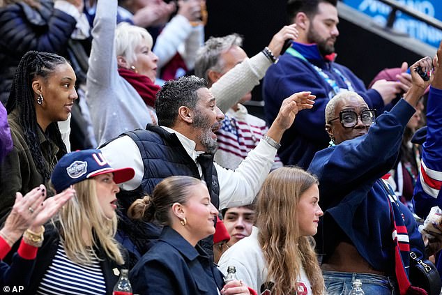 Members Of Edwards' Family Are Pictured In The Stands During The Semifinal Against Sweden