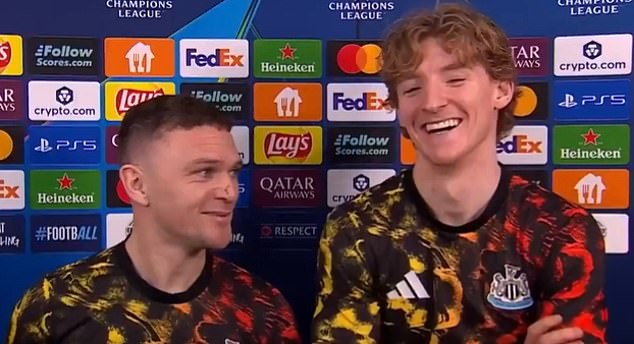 ...But The Pair Were All Smiles Afterwards At They Joined Up For An Interview With Tnt Sports