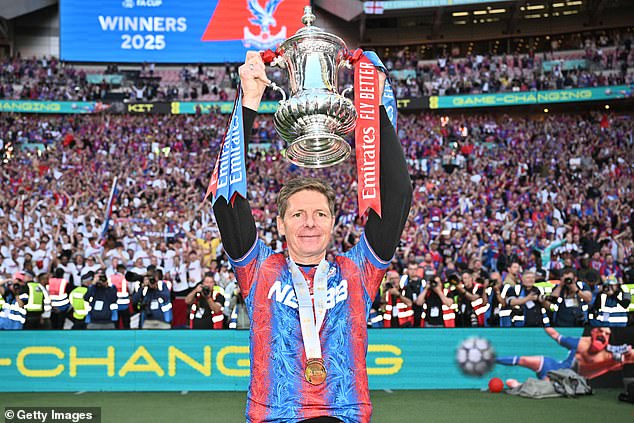 Glasner Is Pictured Lifting The Fa Cup At Wembley In May Before His Reign Turned Sour
