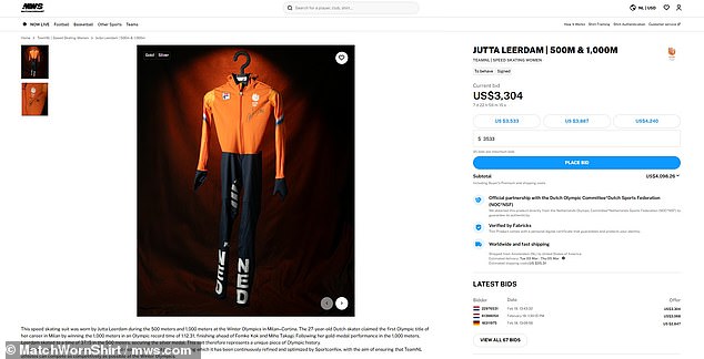 The Bidding, Which Closes In Eight Days' Time, Had Reached £2,448 ($3,304) As Of Friday