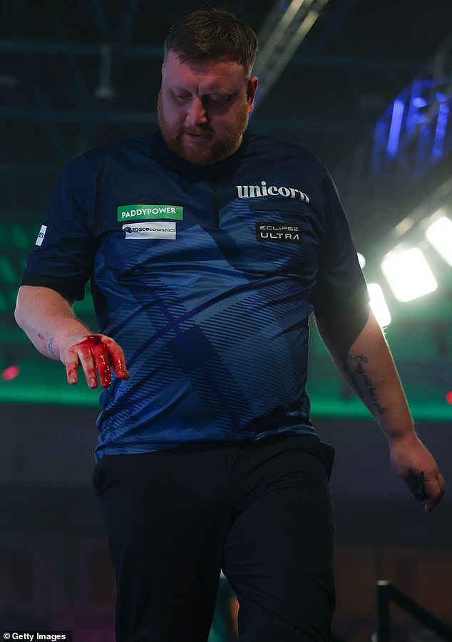 Menzies Was Left With A Bleeding Hand After He Fired Three Punches Into The Table In An Outburst Of Rage Which Was Booed By The Crowd