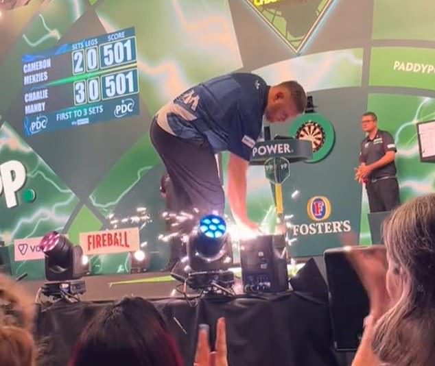 Footage Later Showed The Player Seemingly Trying To Burn His Hand Before Taking His Anger Out On A Table