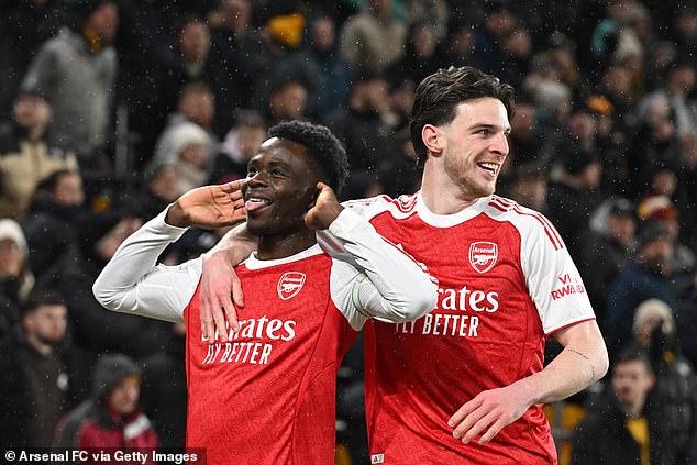 Martin Odegaard Is Club Captain, And Gabriel And Bukayo Saka (Left) Are More Likely To Be Seen Wearing The Armband - But Rice Leads Without The Official Title