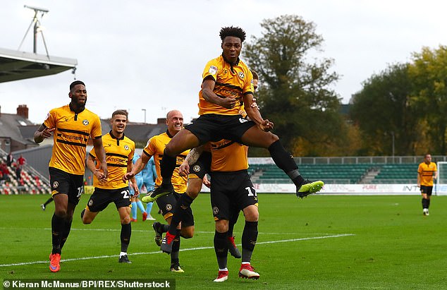 It Is A Far Cry From His Days On Loan At Newport (Pictured, Centre), Sunderland And Bath City, Having Come Through The Ranks At Bristol City Before Getting His Move To Bournemouth