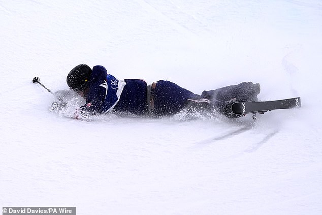 Hess Crashed In The Middle Of His First Run, Logging A Score Of 27.75 In A Rough Start
