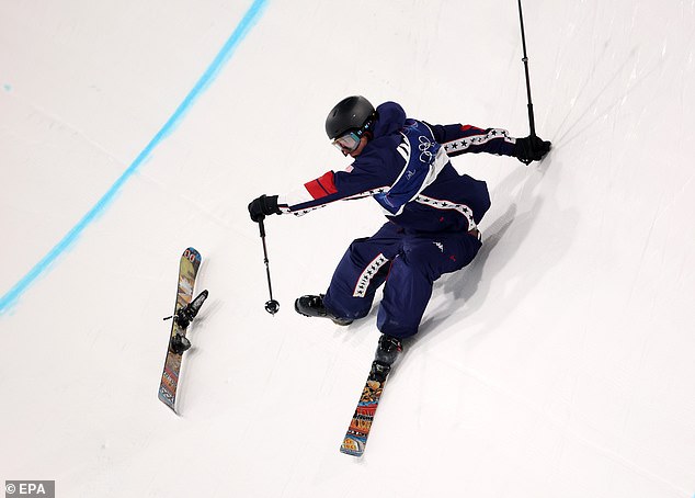 On His Second Run, Hess Lost His Ski On A Landing. The Third Run Wasn't Enough For A Good Finish.