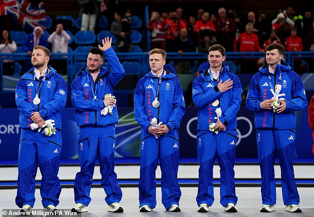 The Team Looked Emotional As They Collected Their Silver Medals On Saturday Evening