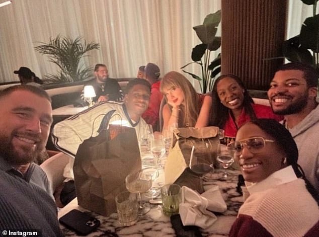 Swift And Kelce Pose For A Photo With Fans At 1587 Prime After The Chiefs' Win In October 2025