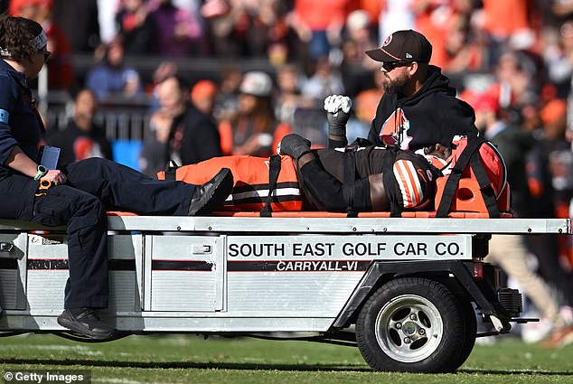 Owusu-Koramoah Injured His Neck While Trying To Tackle Ravens Running Back Derrick Henry