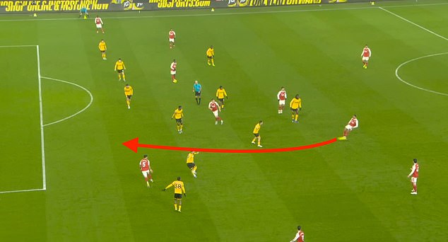 Piero Hincapie (5) Arcs His Run To Stay Onside And Finish Off A Defence-Splitting Pass From Centre Back Gabriel