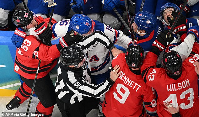 A Brawl Broke Out Between The Two Teams At The End Of The Second Quarter In Milan