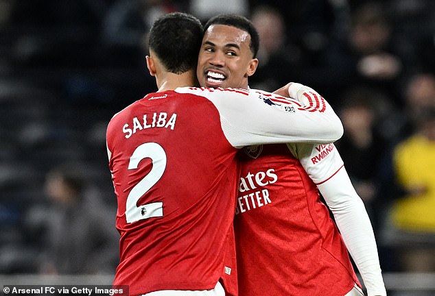 Gabriel (Right) Partnered Well With William Saliba (Left) Again, But Was Lucky When Randal Kolo Muani Had A Second Goal Ruled Out