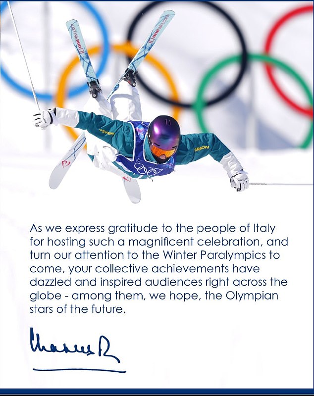 The King Signed Off By Expressing Gratitude To The People Of Italy For Hosting 'Such A Magnificent Celebration'