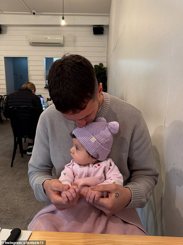 Fantasia, Who Represented Three Clubs, Became A Father When His Daughter Sophia Was Born In January Last Year (Pictured Together)