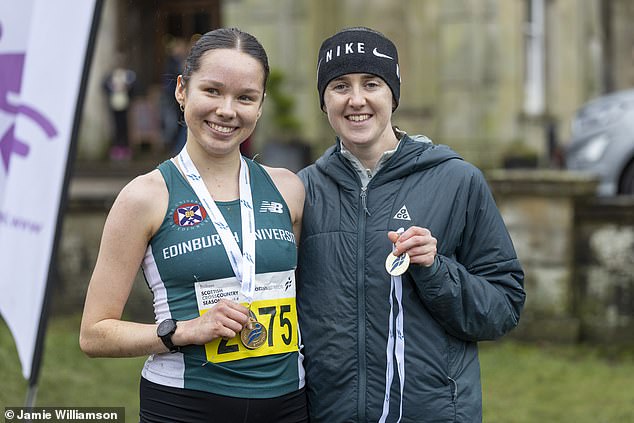It's A Day To Remember For U-20S Women's Winner Ceri Griffiths As She Is Presented With Her Medal By Laura Muir