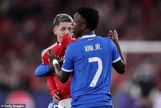 Prestianni Is Accused Of Calling Vinicius Jr A 'Monkey' And Will Miss The Second Leg Of Benfica's Champions League Play-Off With Real Madrid
